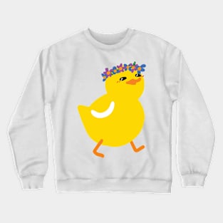 Flower Duck Crewneck Sweatshirt